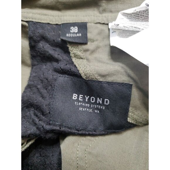 Beyond Clothing K5 Makers Pants Men's 38x32 Green Ripstop Adjustable Cargo - Picture 10 of 13